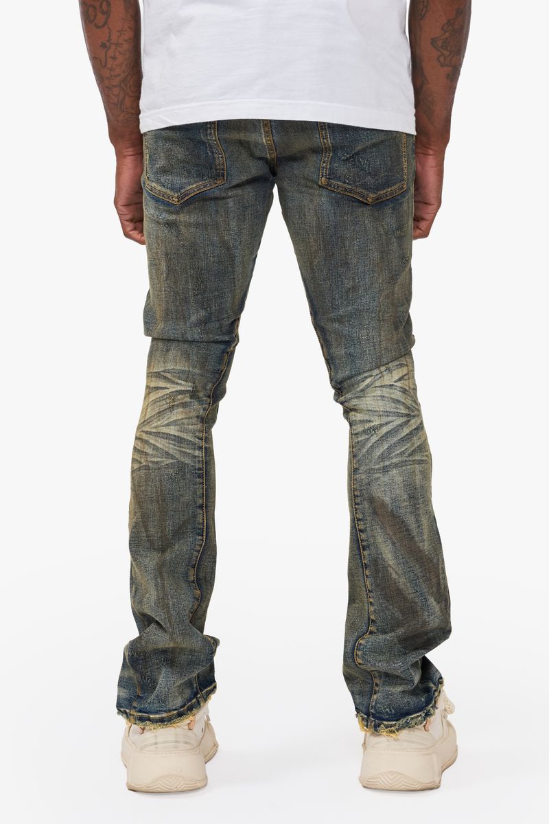 Rugged Stacked Jeans - Vintage Blue