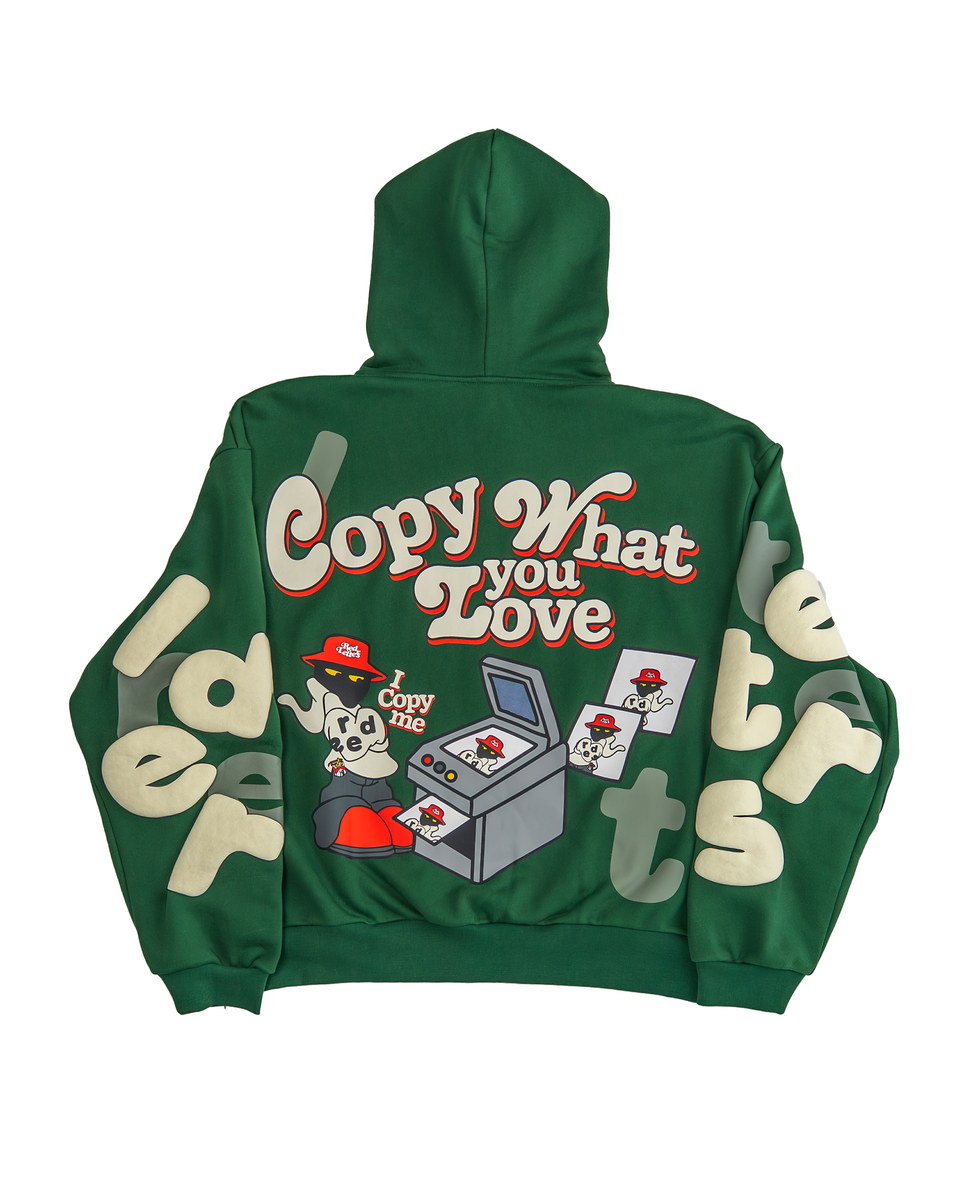 Copy Me Scattered Hoodie - Green
