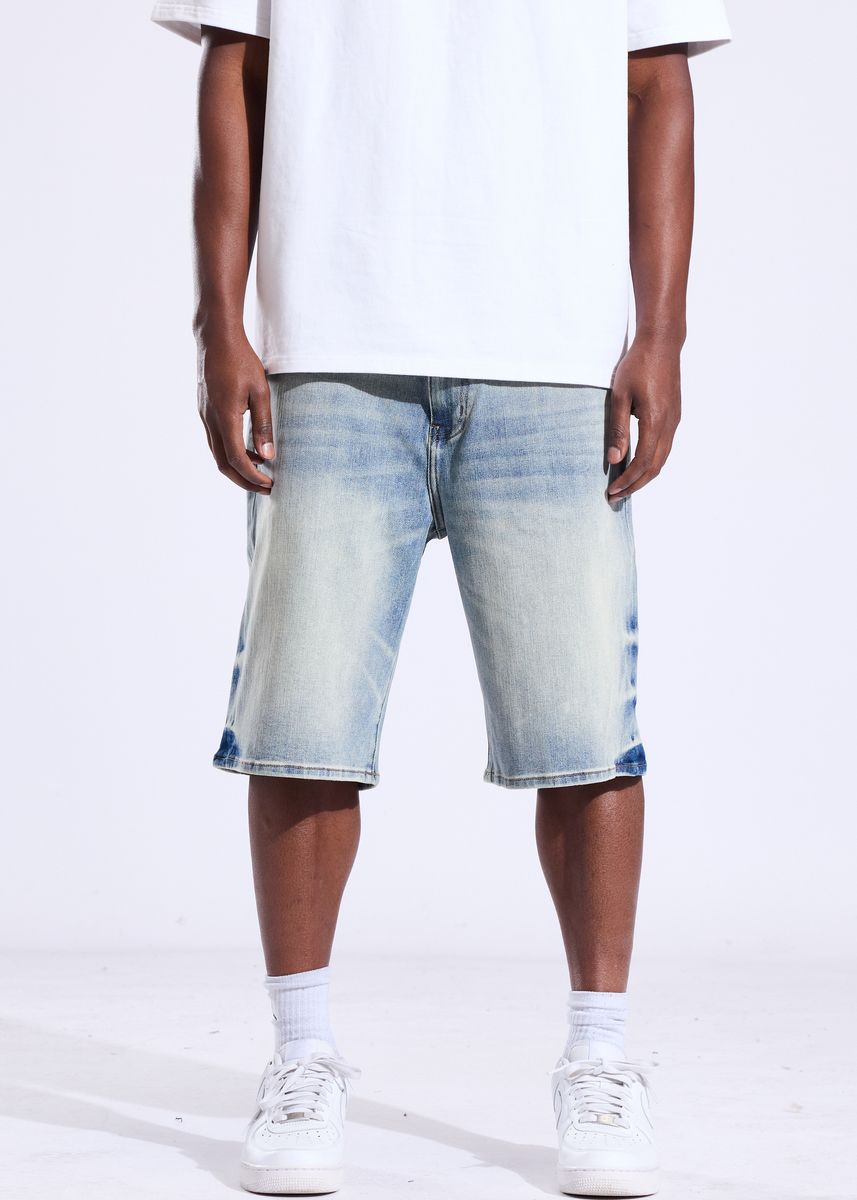 Cena Denim Shorts - Light Blue