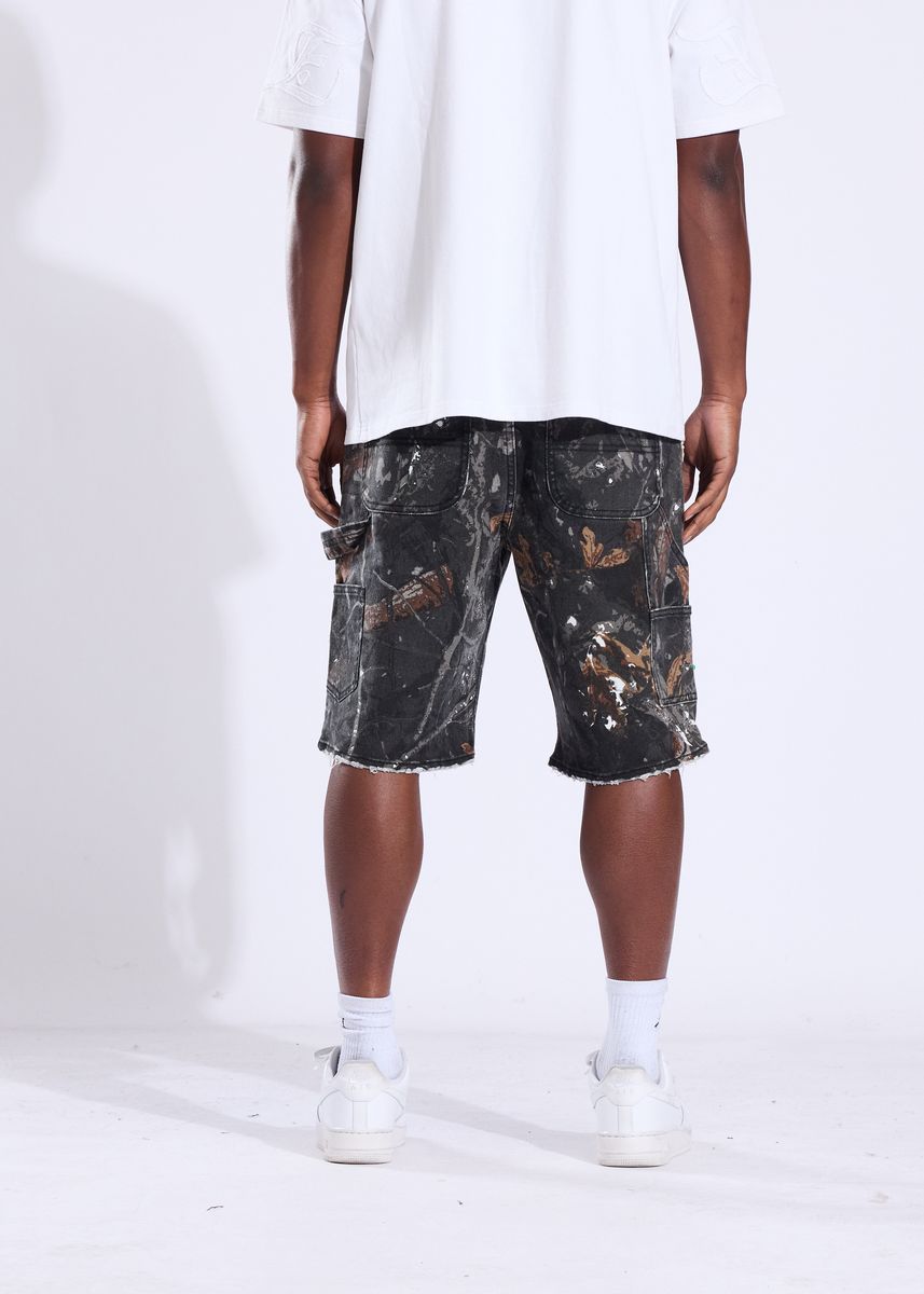Lotus Denim Shorts - Camo