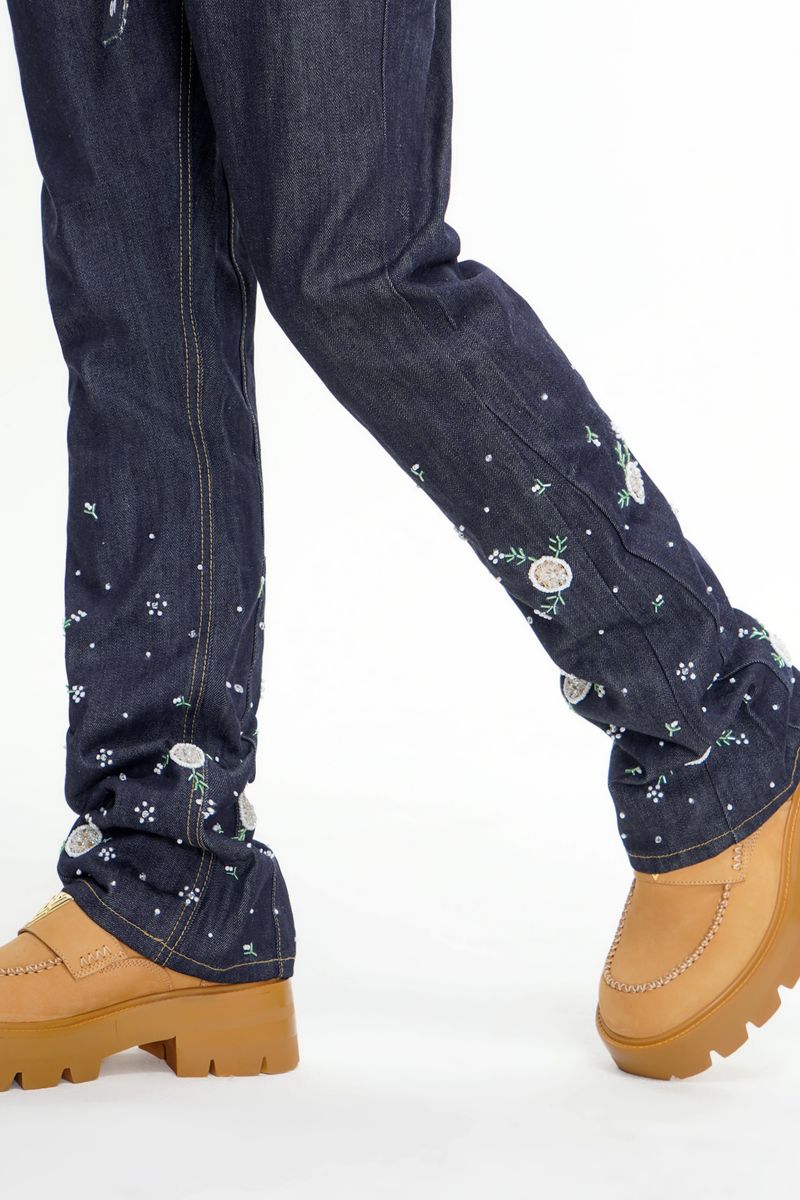 Dandelion Stacked - Denim Blue
