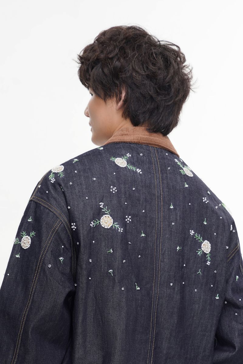 Charm Denim Jacket - Denim Blue