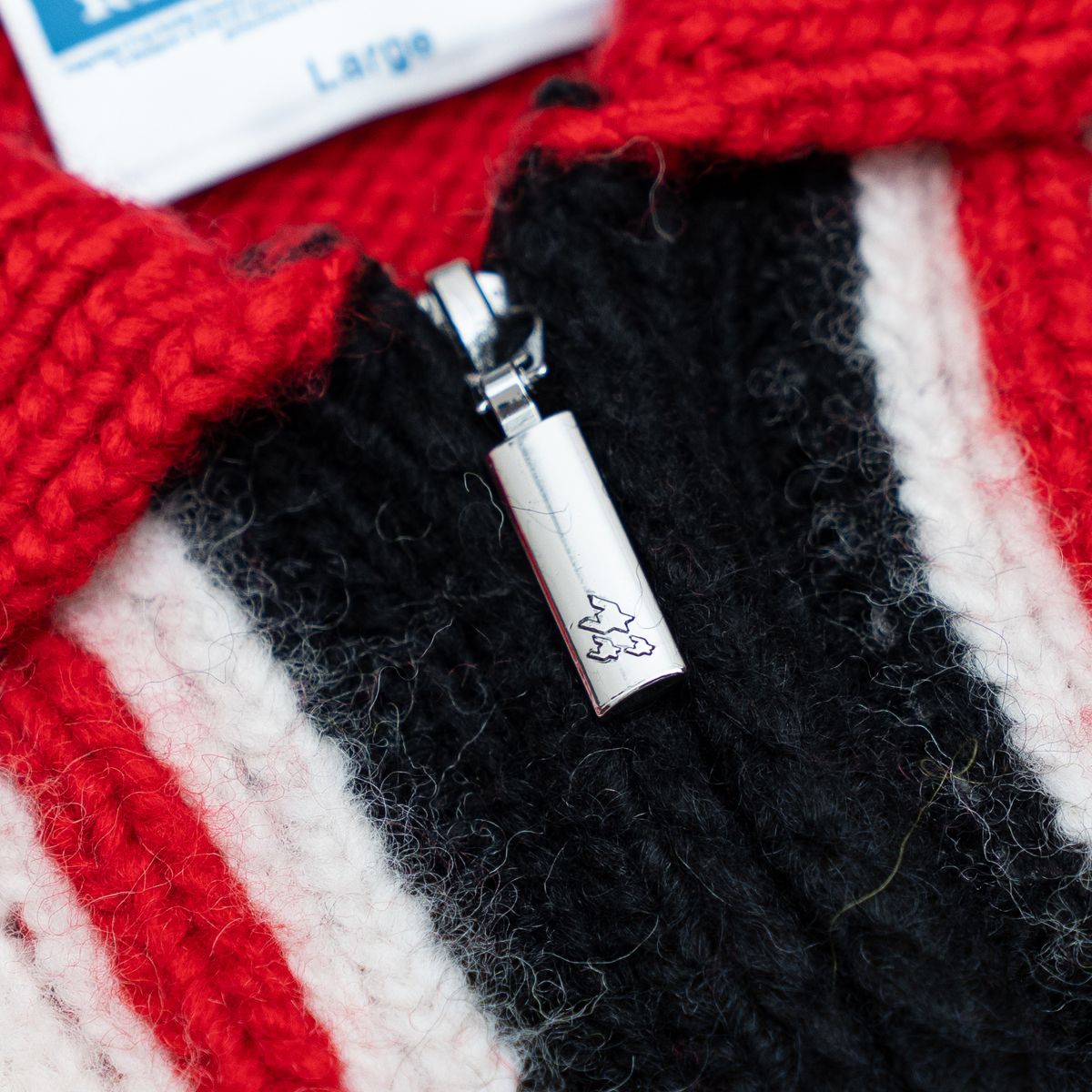 Wool Crochet Jacket - Red