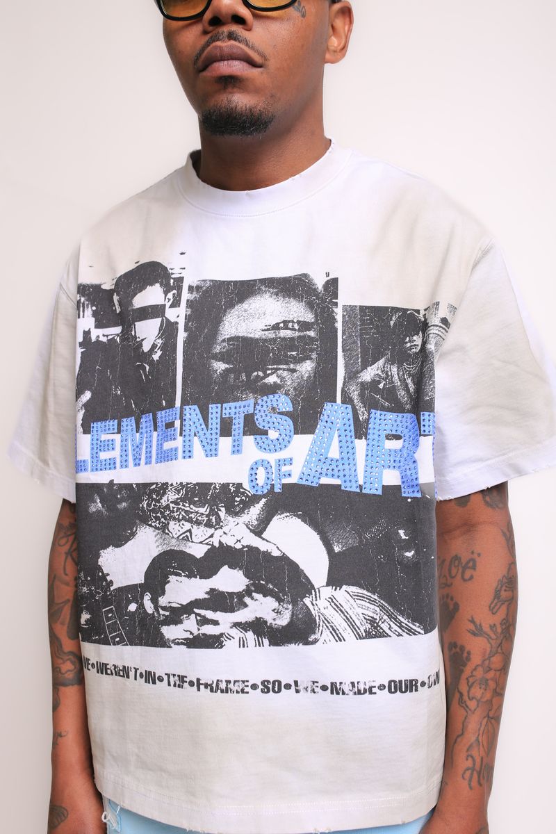 Collage T - Shirt - Blue