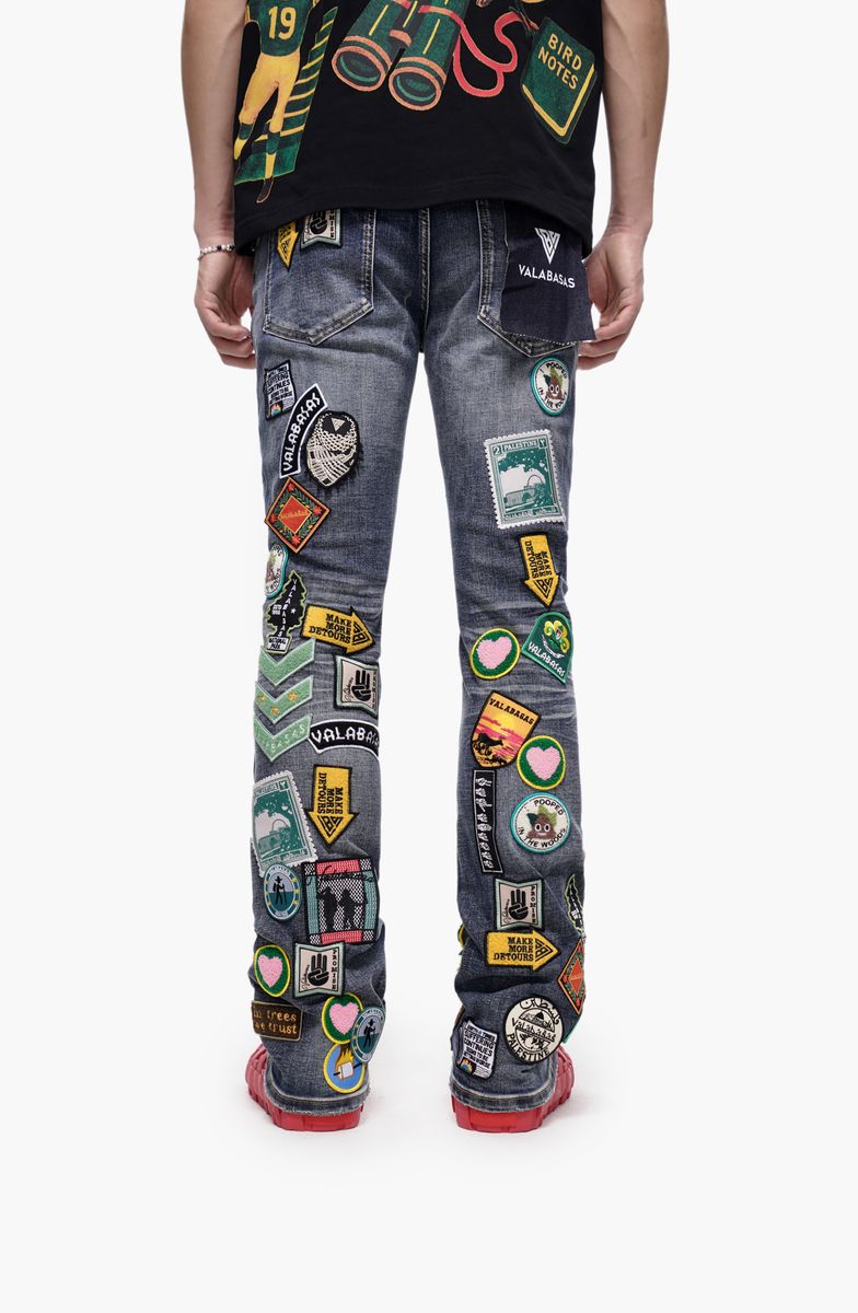 Axis Stacked Denim - Blue Wash