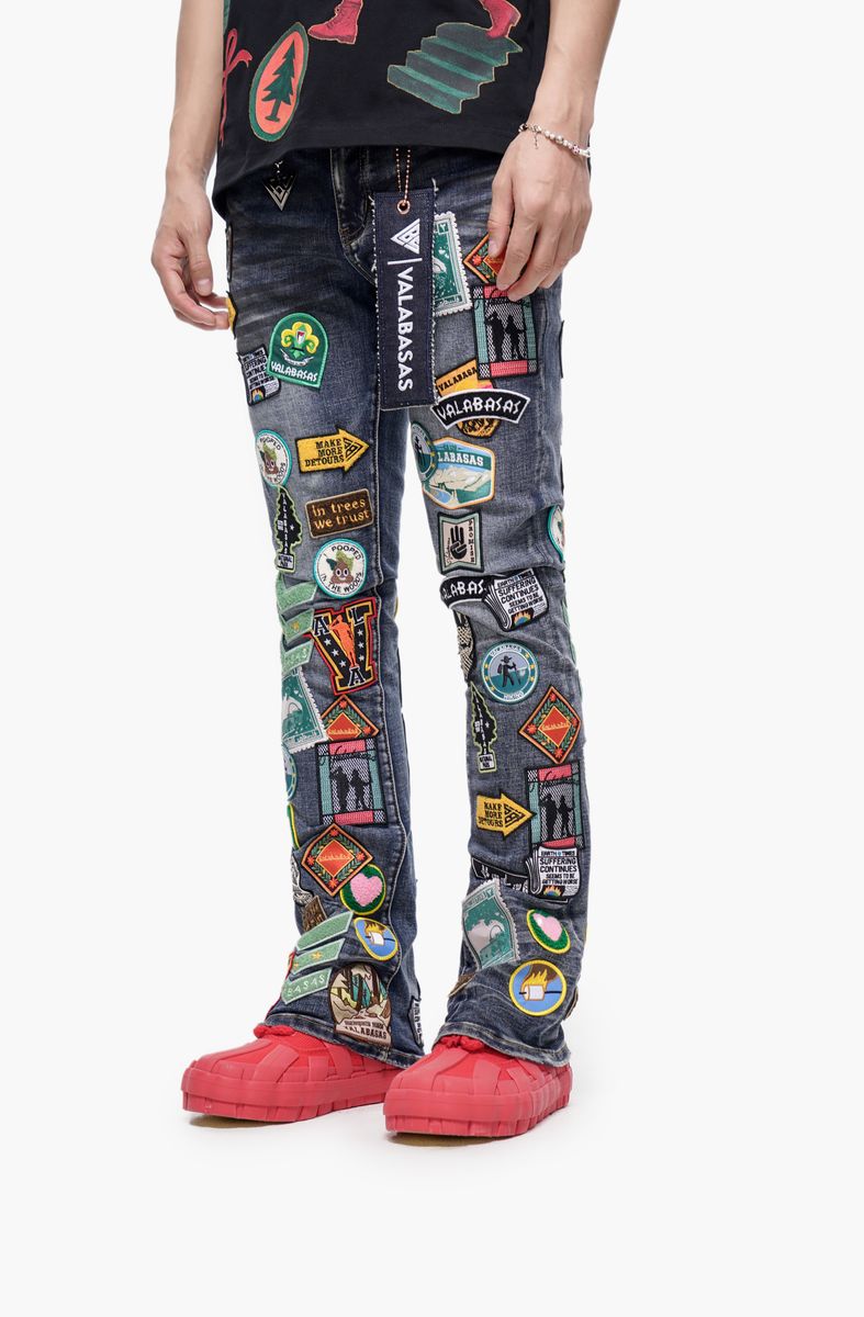 Axis Stacked Denim - Blue Wash