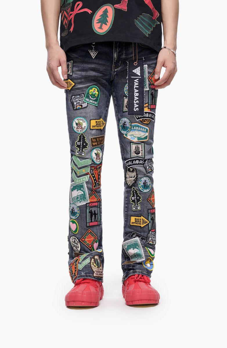 Axis Stacked Denim - Blue Wash