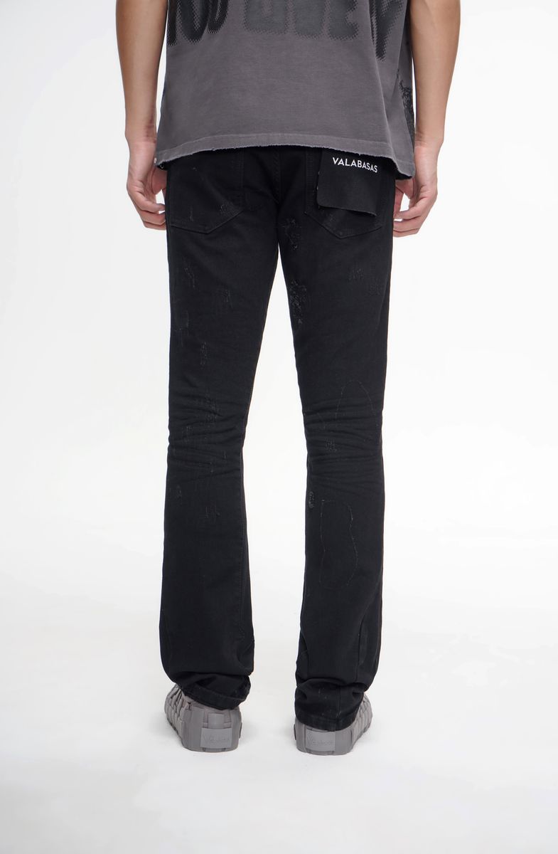 Static Stacked Denim - Black