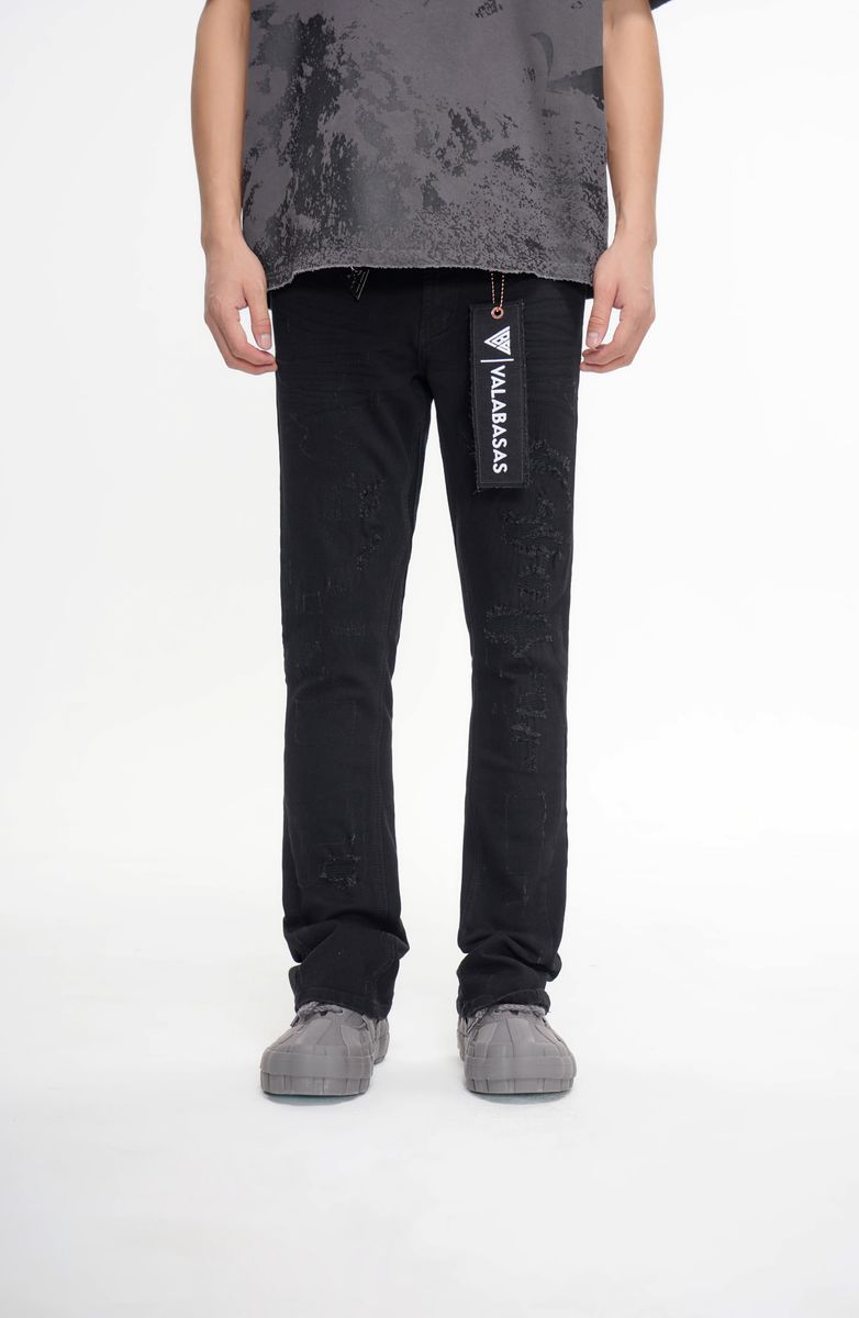 Static Stacked Denim - Black