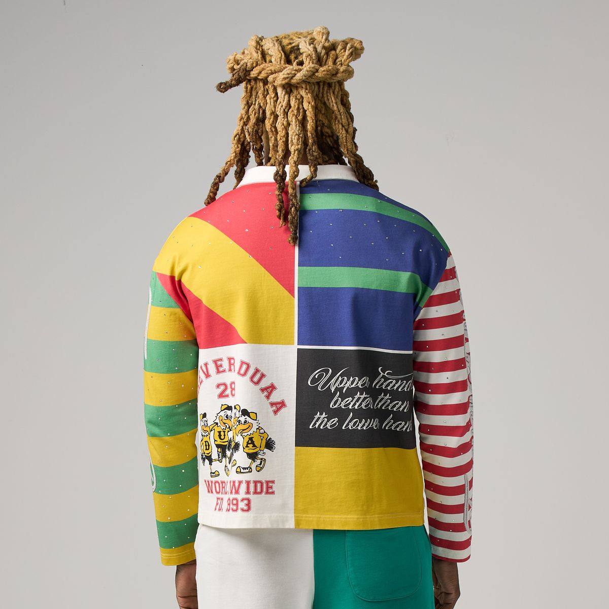 Game Long Sleeve Polo - Blue / Yellow