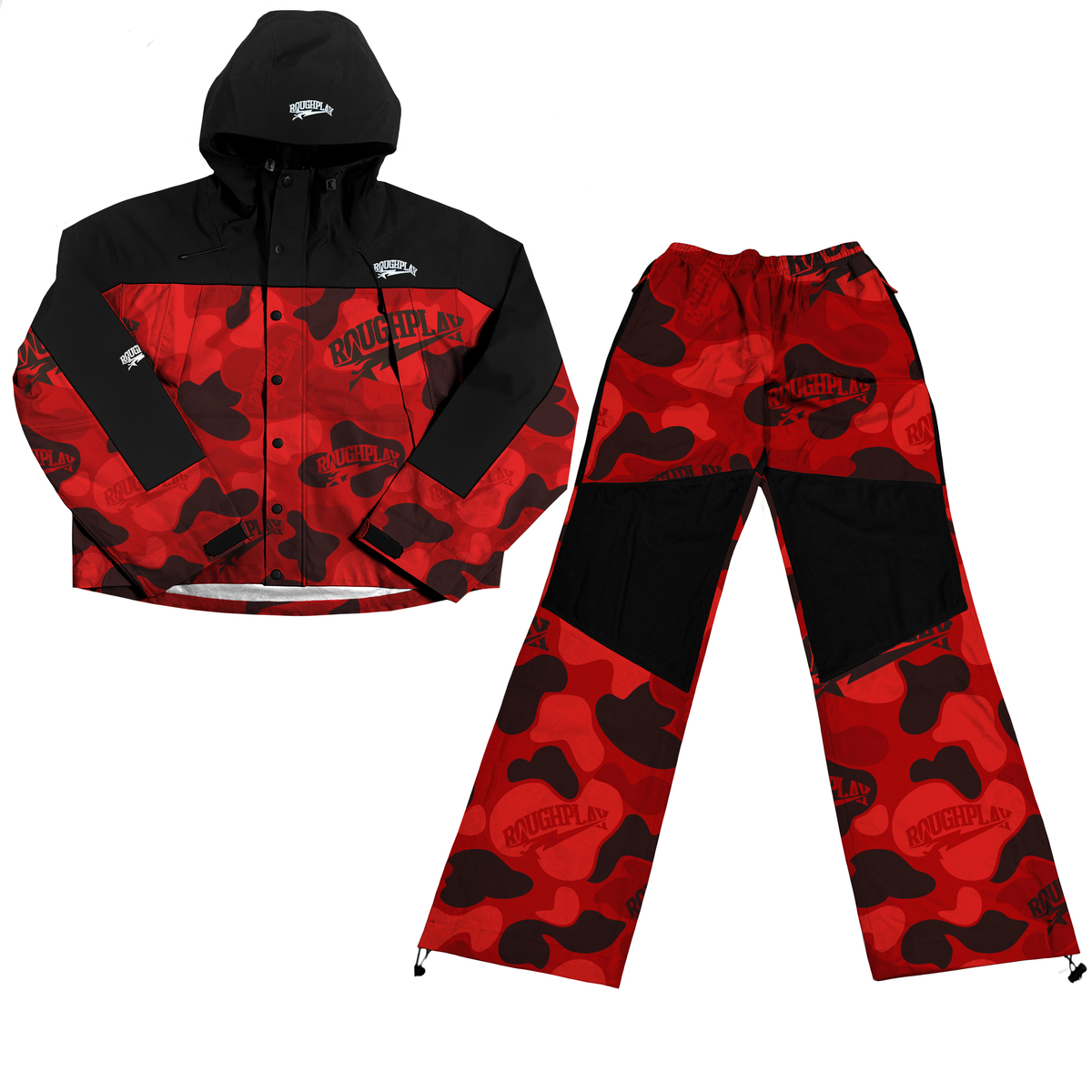 Water Resisting Tracksuit - Red Camo
