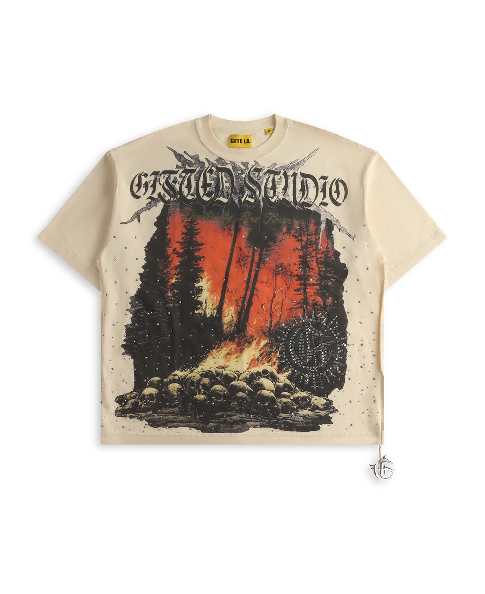 By The Fire T - Shirt - Bone