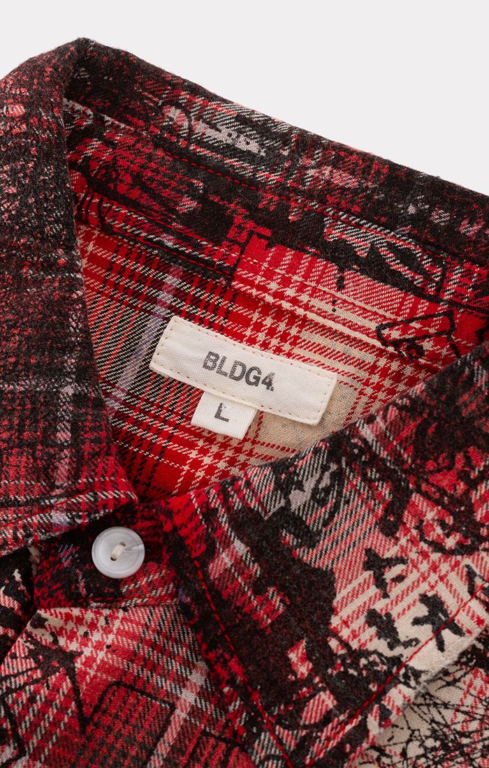 Arc Sleeveless Woven - Red Plaid