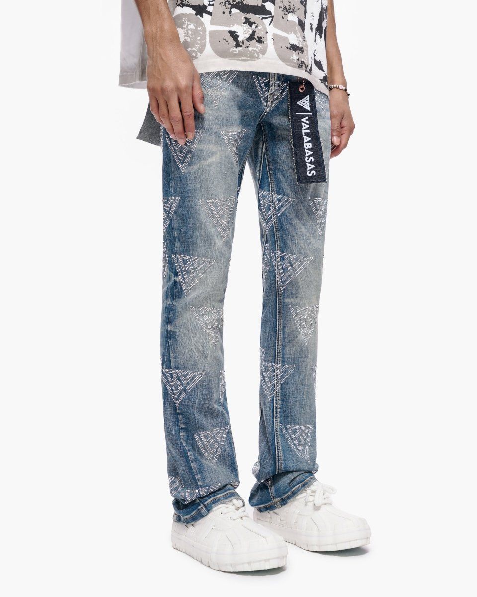 Show Stacked Jeans - Blue Washed