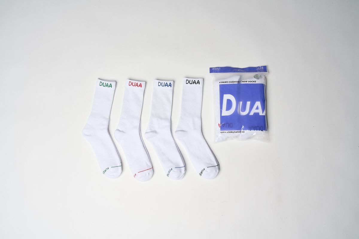 Duaa Socks 4 Pack - White