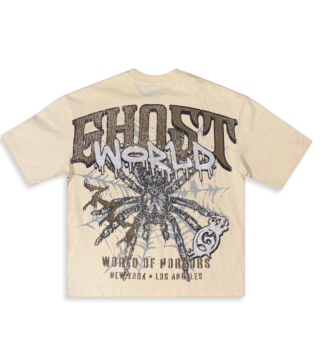 Caught in the Web T - Shirt - Bone