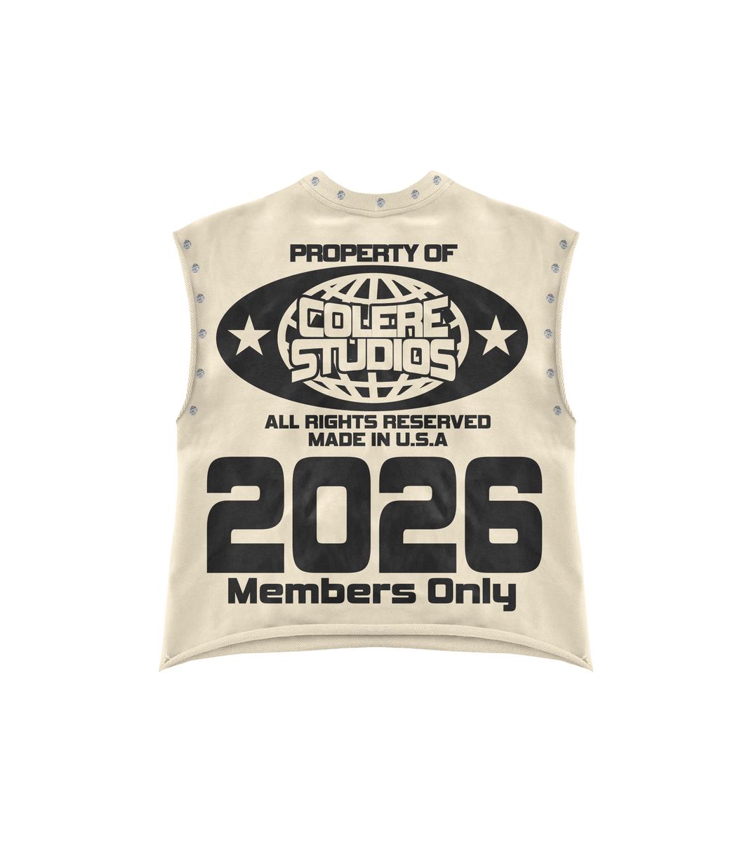 Worldwide Sleeveless Shirt - Cream