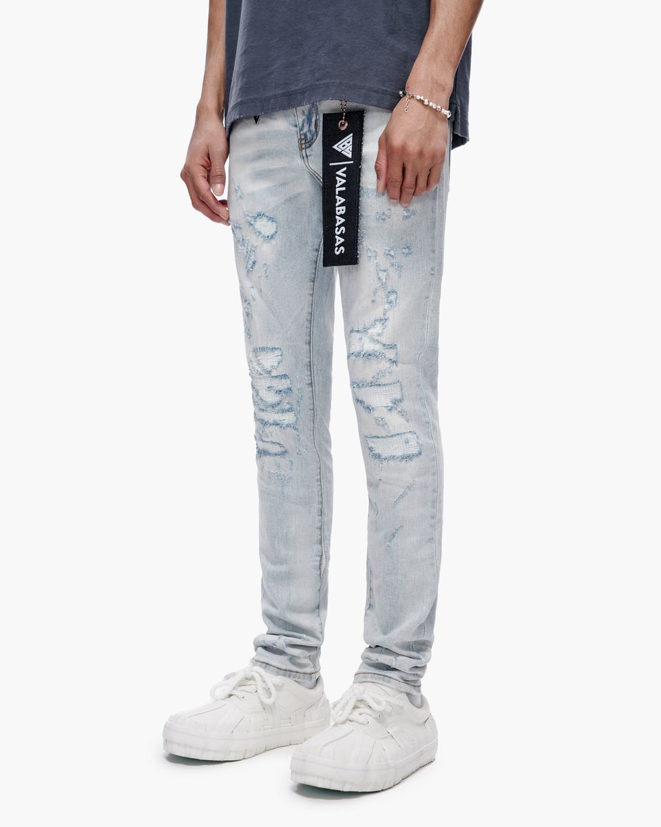 Leader Skinny Jeans -  Light Blue Wash