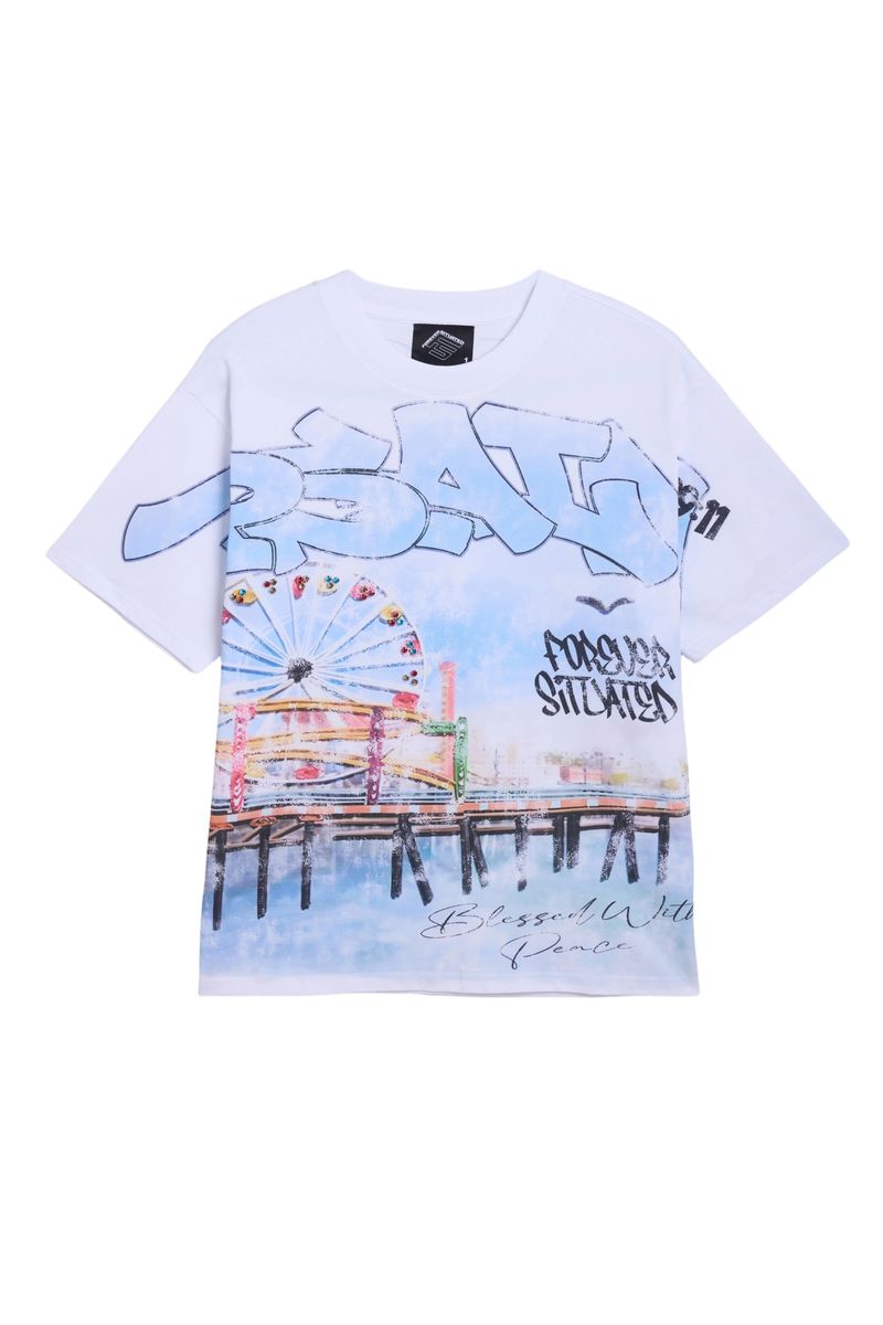 Psalm Ferris Wheel T-Shirt - White