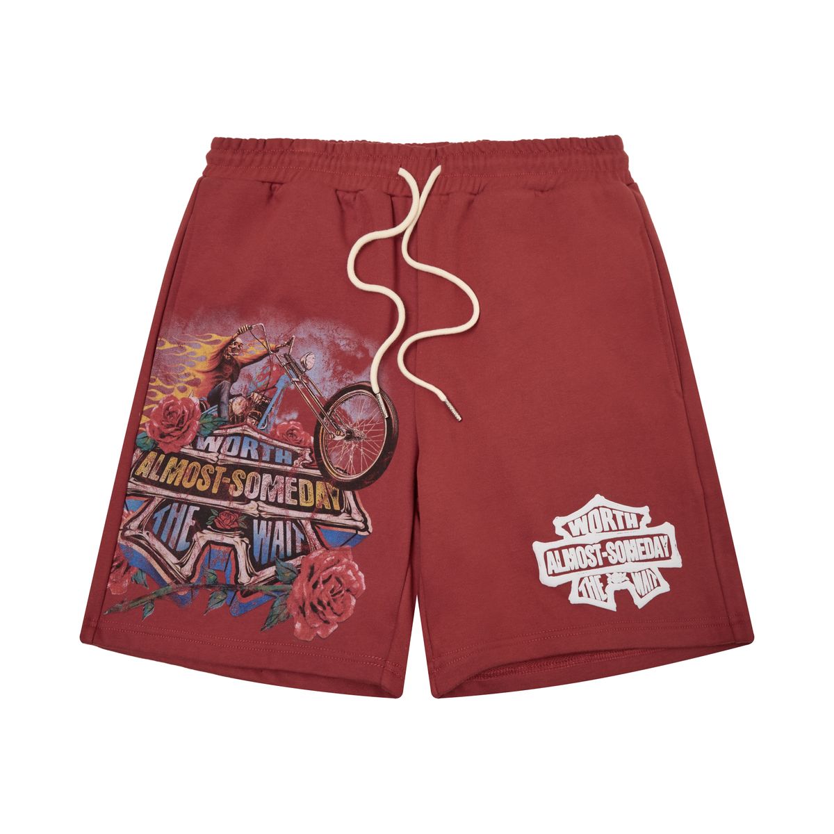 Chopper Shorts French Terry - Red