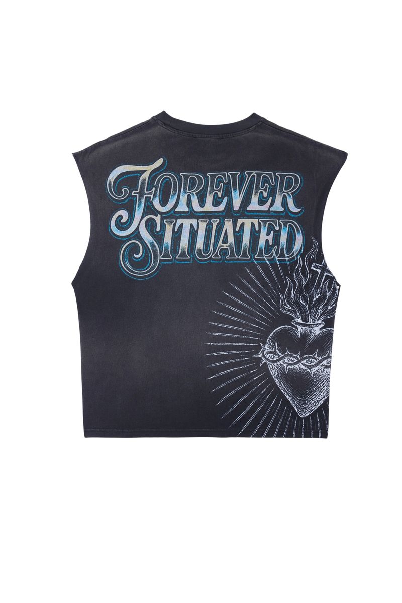 Heaven Made Cute Off T-Shirt - Black