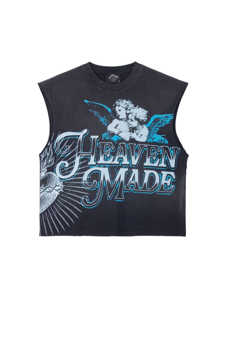 Heaven Made Cute Off T-Shirt - Black