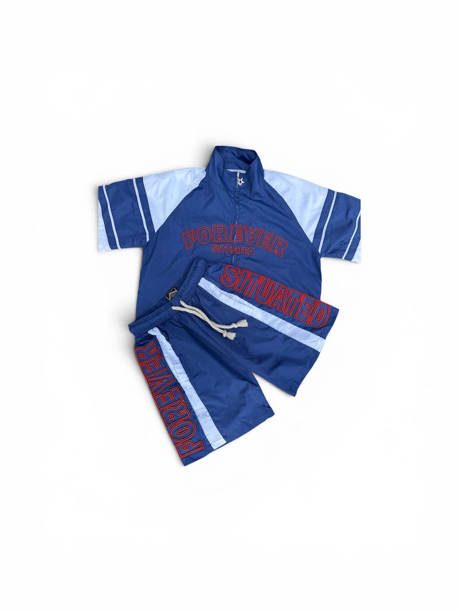 FS Nylon Short Set - Royal Blue