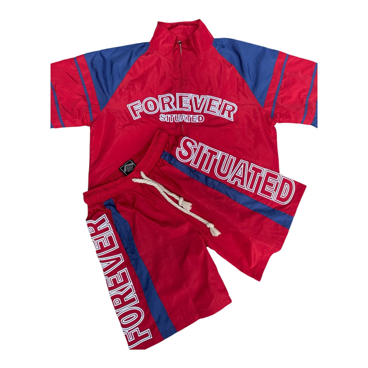 FS Nylon Short Set - Red