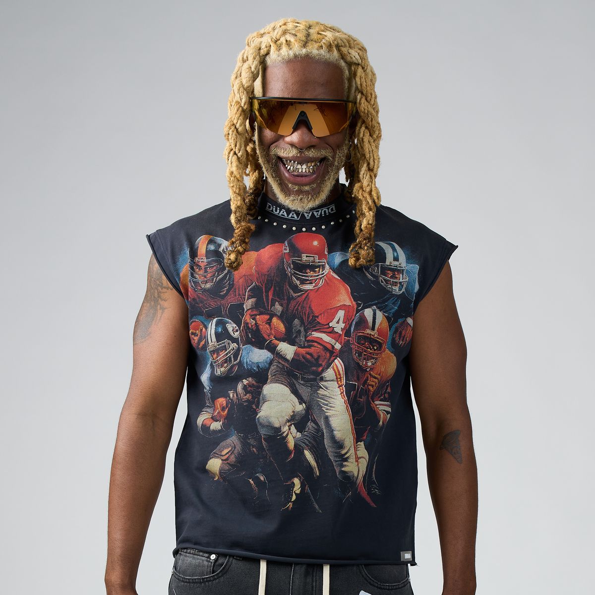 Squad Cut Off T-Shirt - Grey