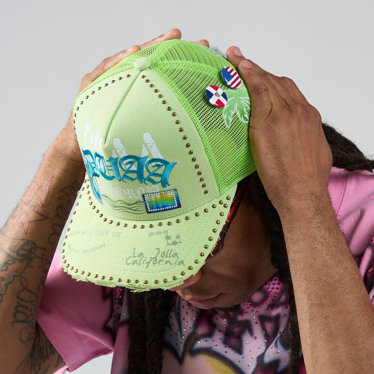 Wave Hat - Green