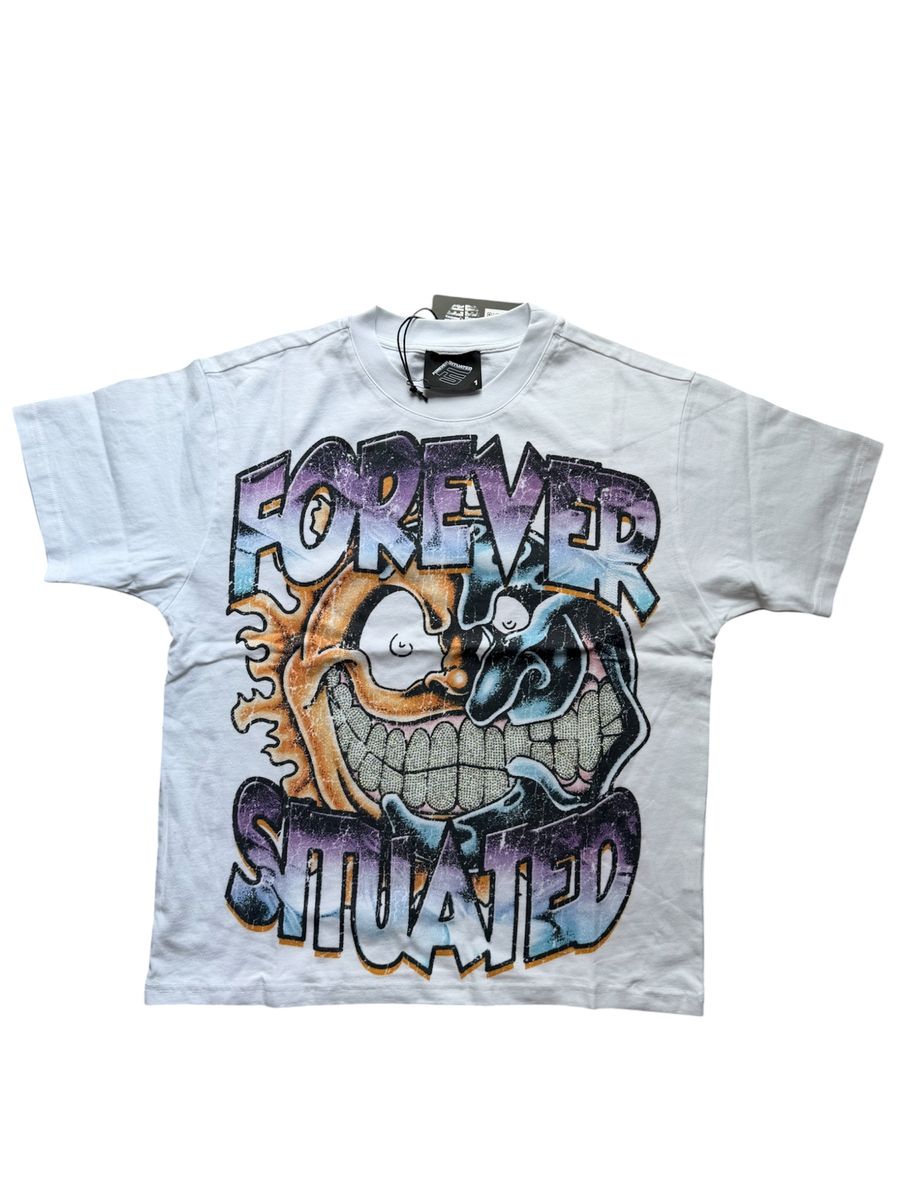 Forever Sun Moon T-Shirt - White/Purple