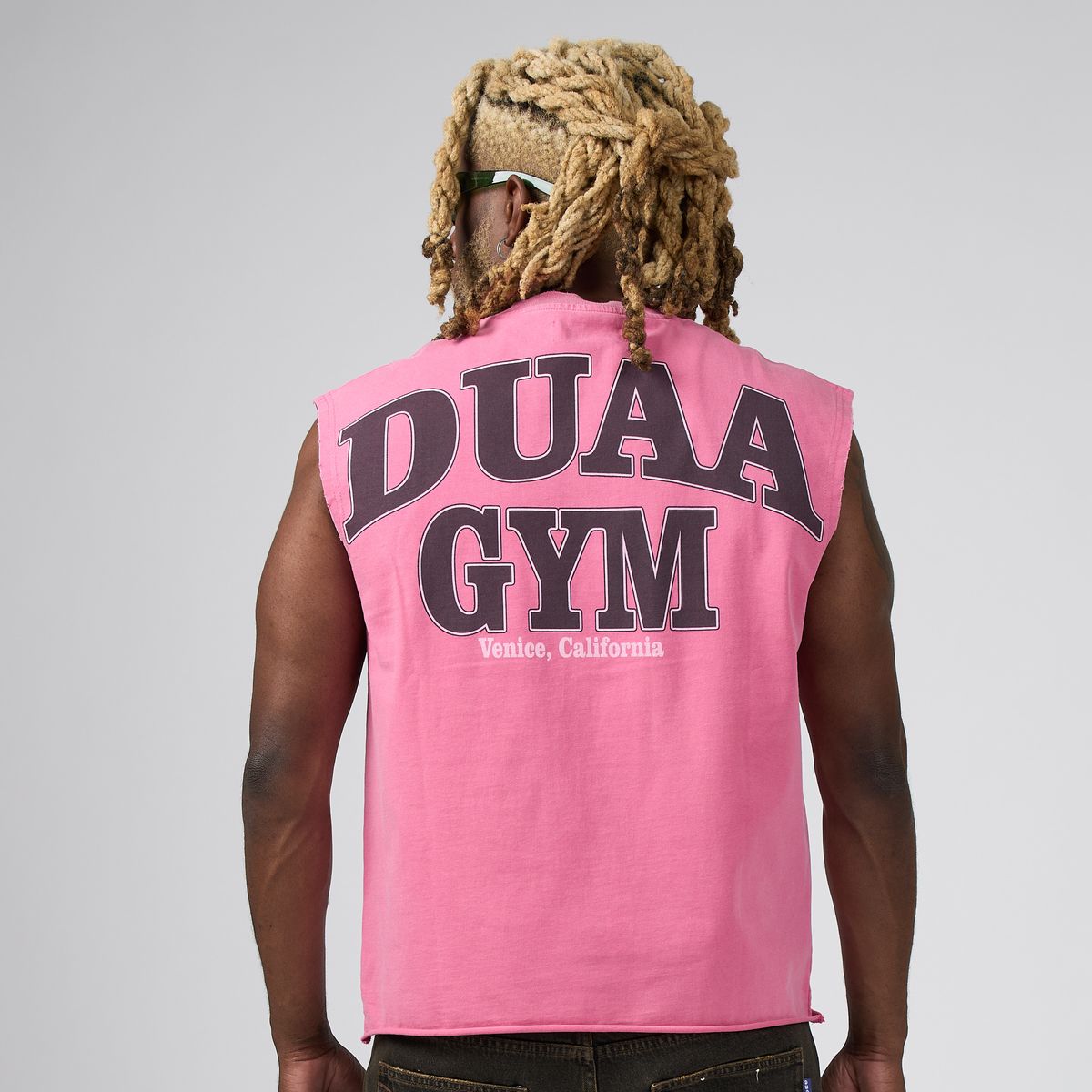 VENICE Cutoff T-Shirt - Pink