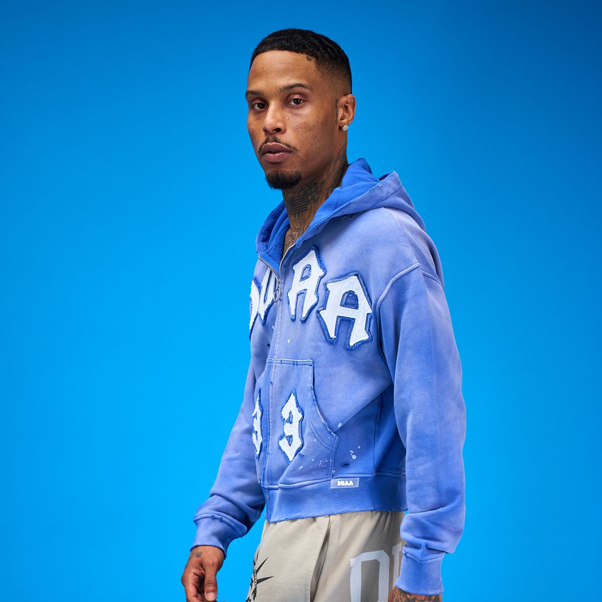 33 Zip Up Hoodie - Blue