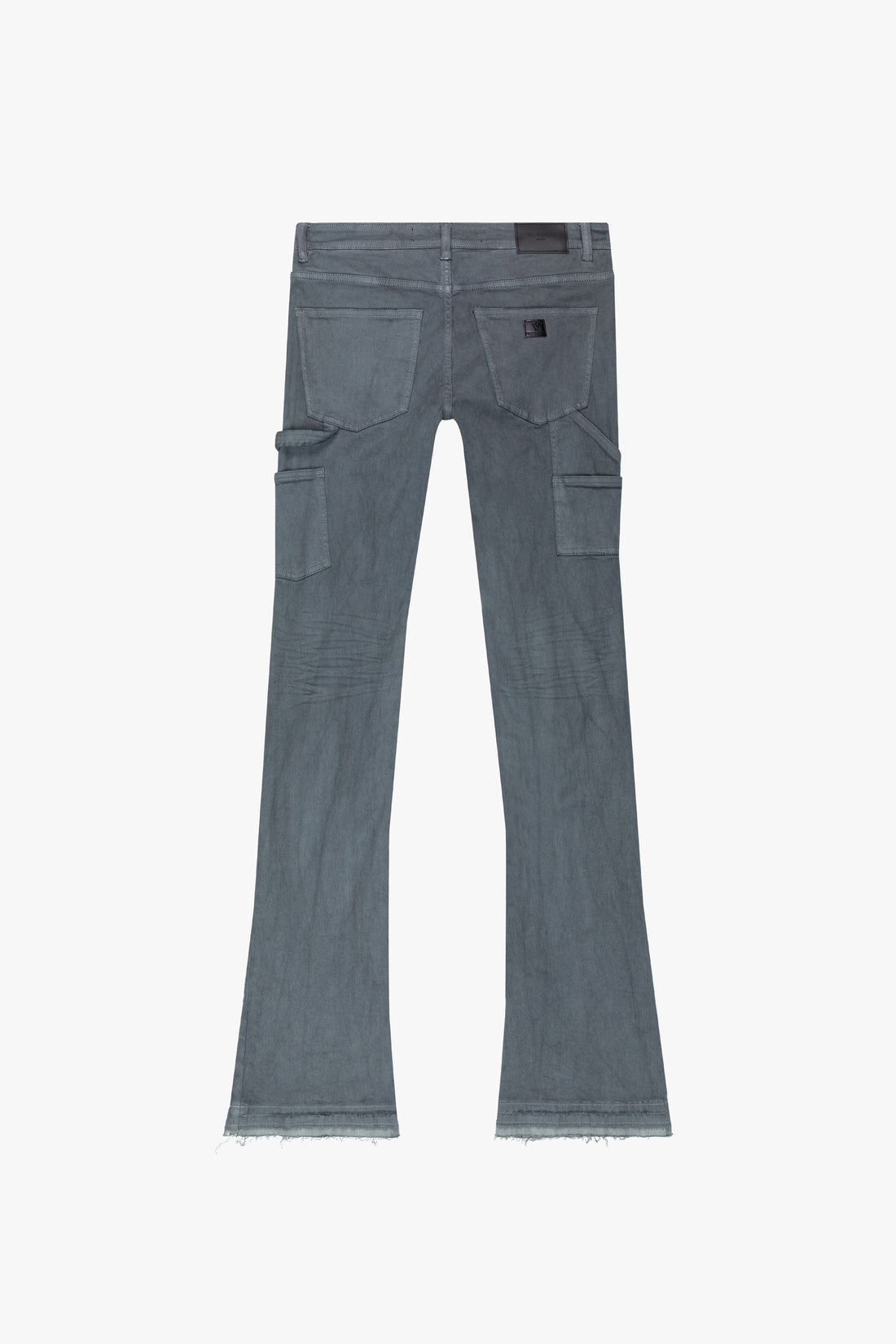 "MR. EXTENDO" GREY STACKED FLARE JEAN