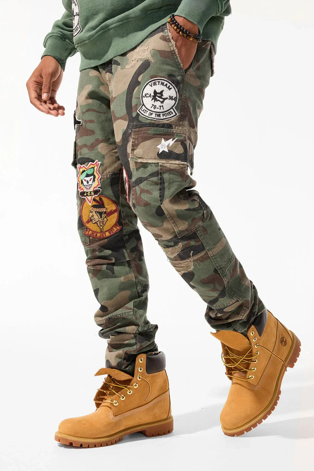 Xavier OG Camo Cargo Casual Long Pants - Hellfire Vintage Camo Diary