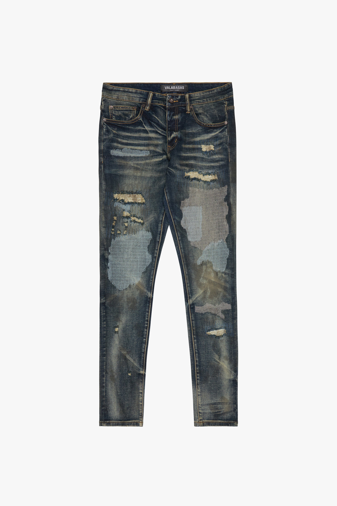 "Sledge" Vintage Blue Wash Skinny Jean