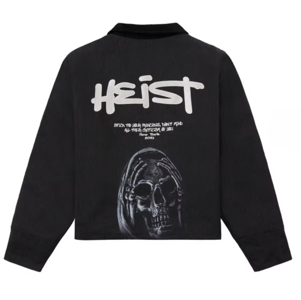 No Evil Cropped Work Jacket - Black