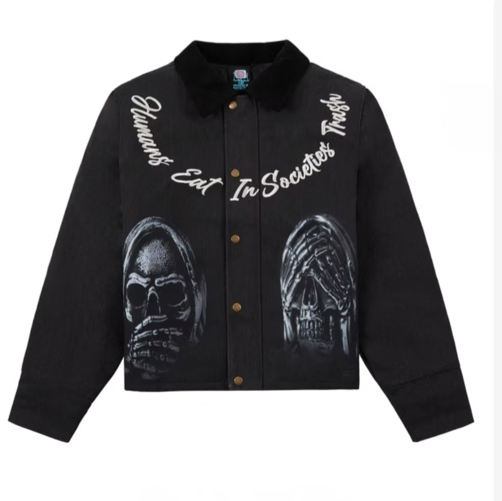 No Evil Cropped Work Jacket - Black