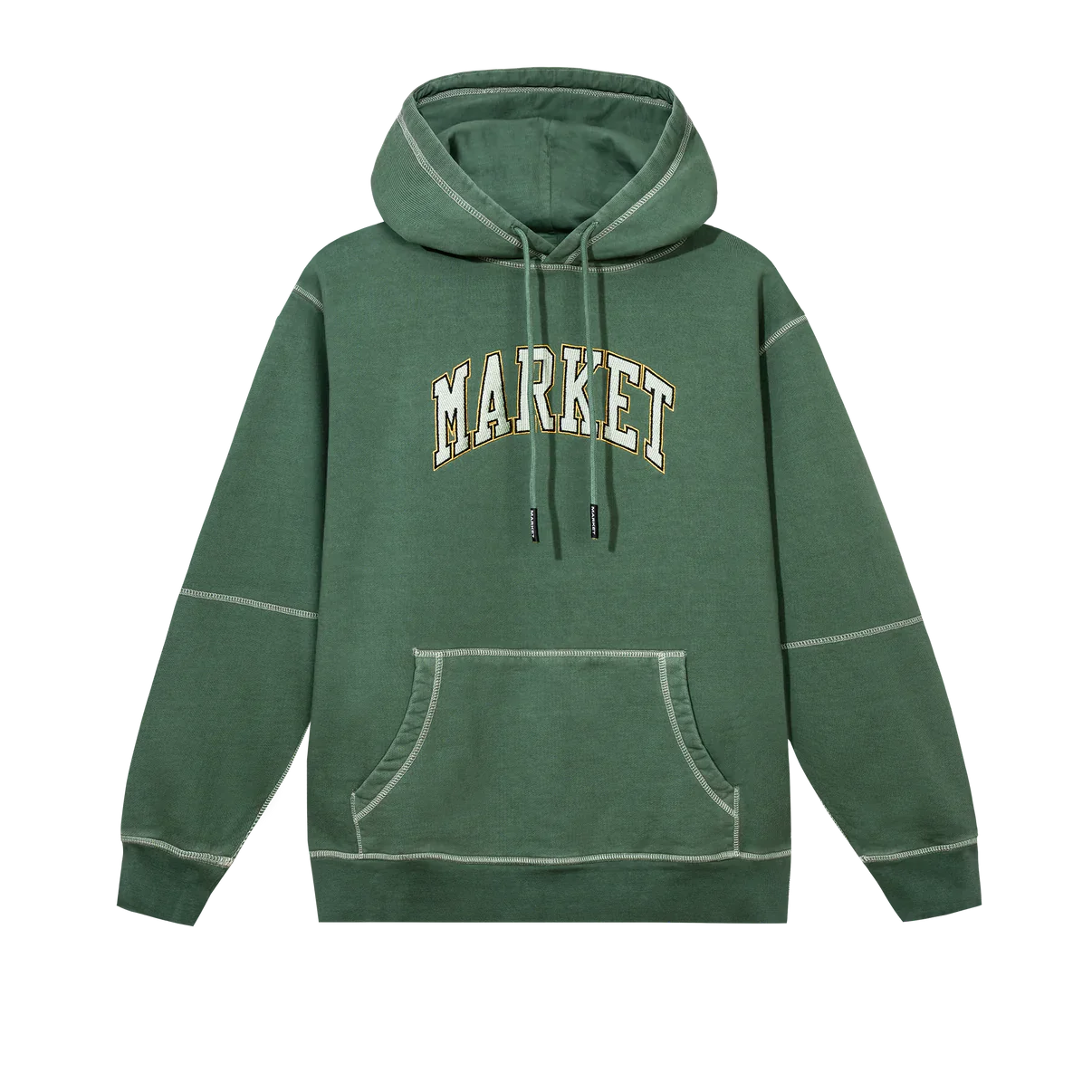 Triple Stitch Pullover Hoodie - Emerald