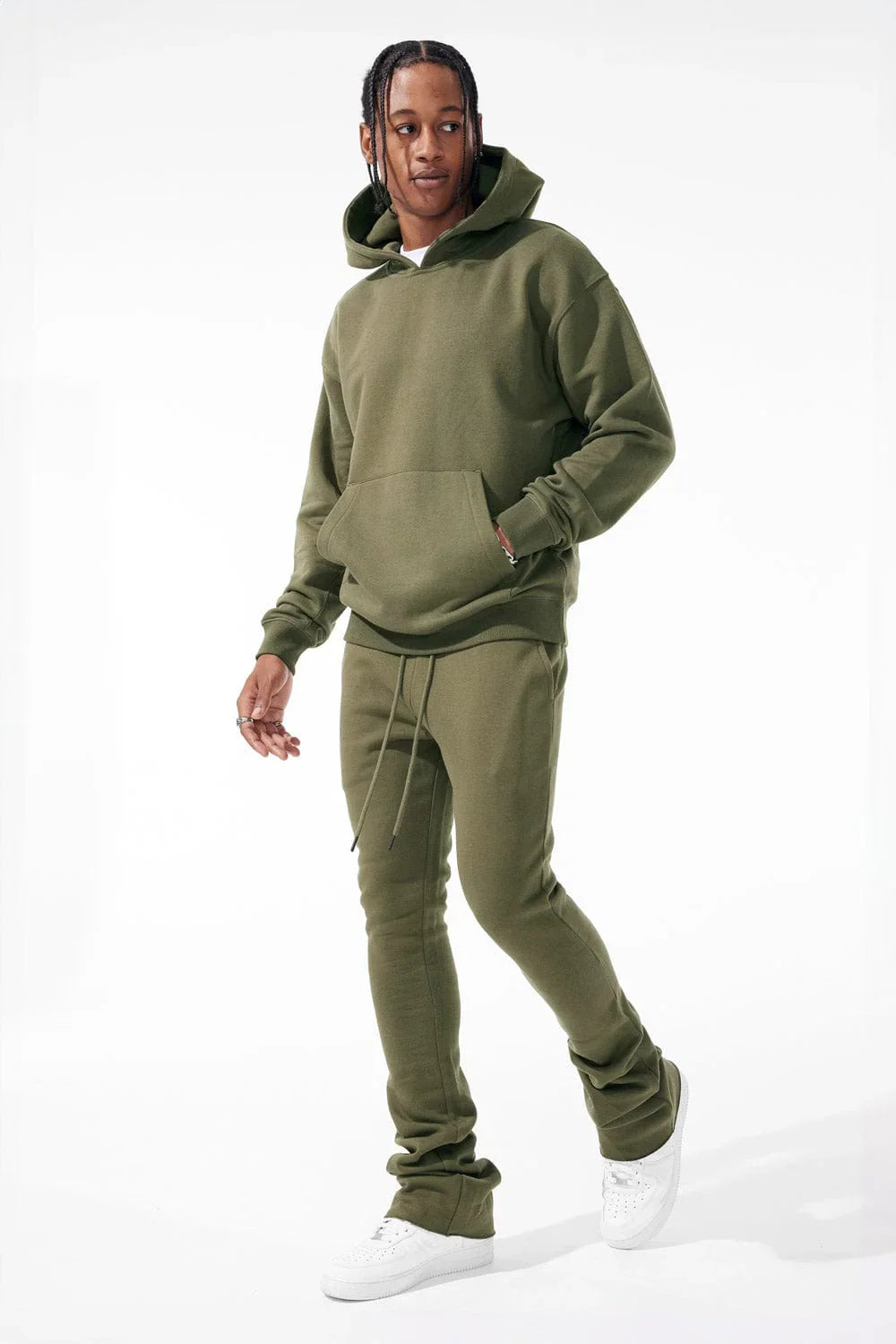 Fleece Sweatpants - Olive