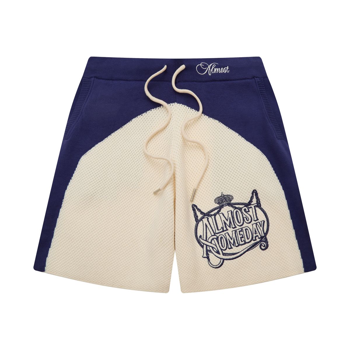 Clubhouse Knit Shorts - Cream / Navy