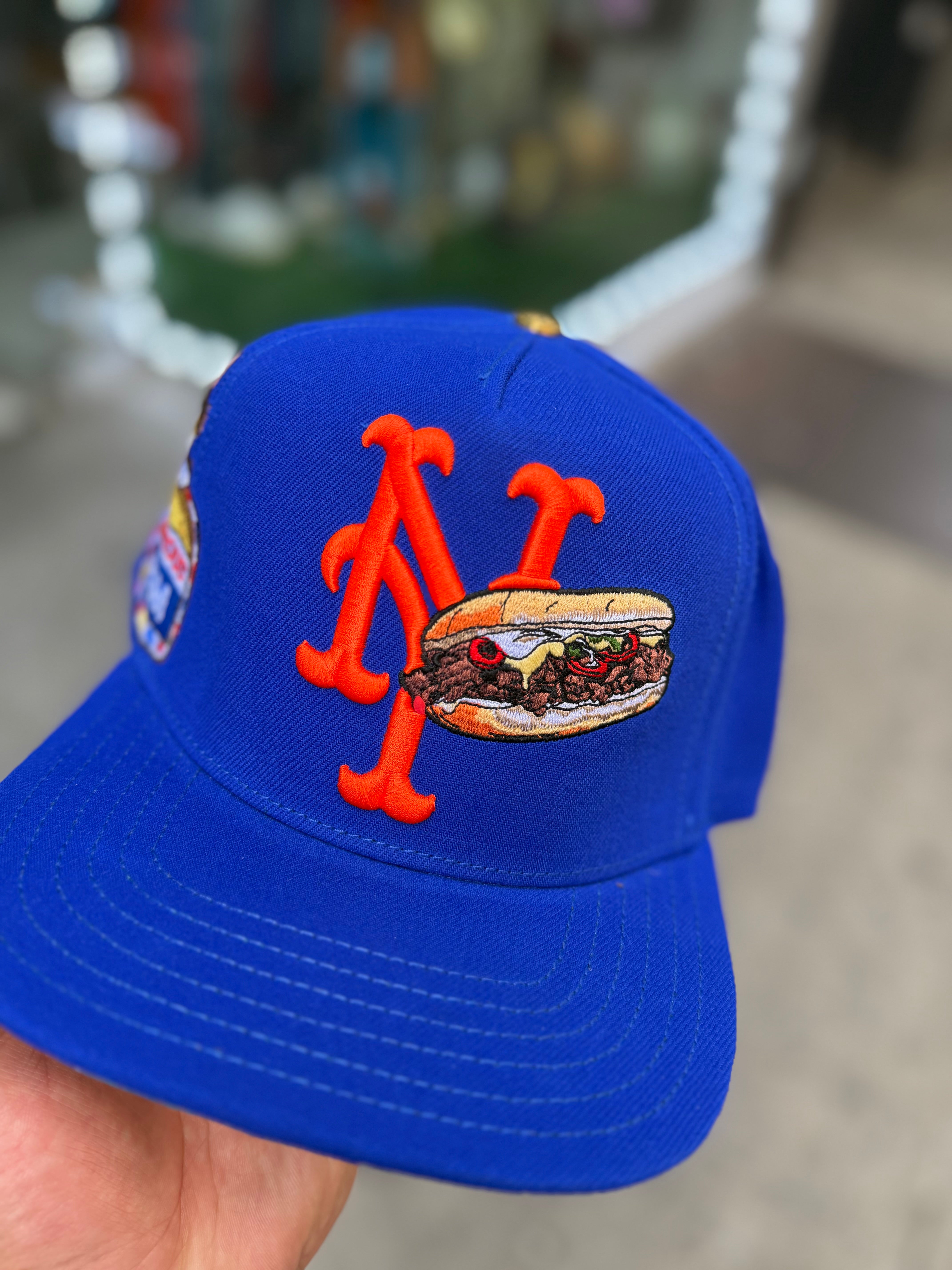 NY Mets Chopped Cheese Snapback - Blue/Orange