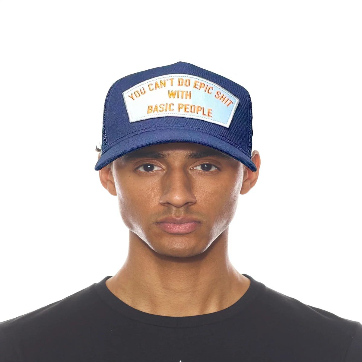 Epic Shit Mesh Back Trucker Curved Visor - Navy