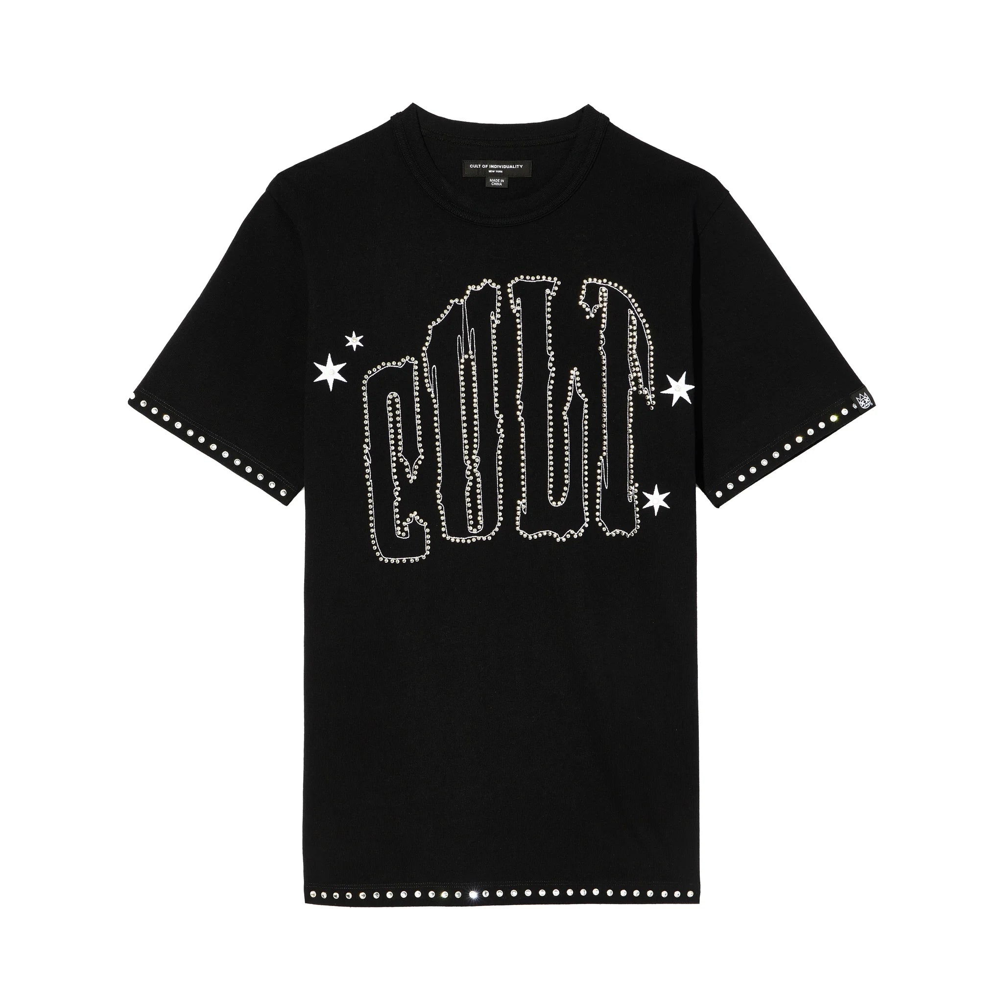 Cult x El Alfa Paisley Short Sleeve Crew Neck T-Shirt - Black