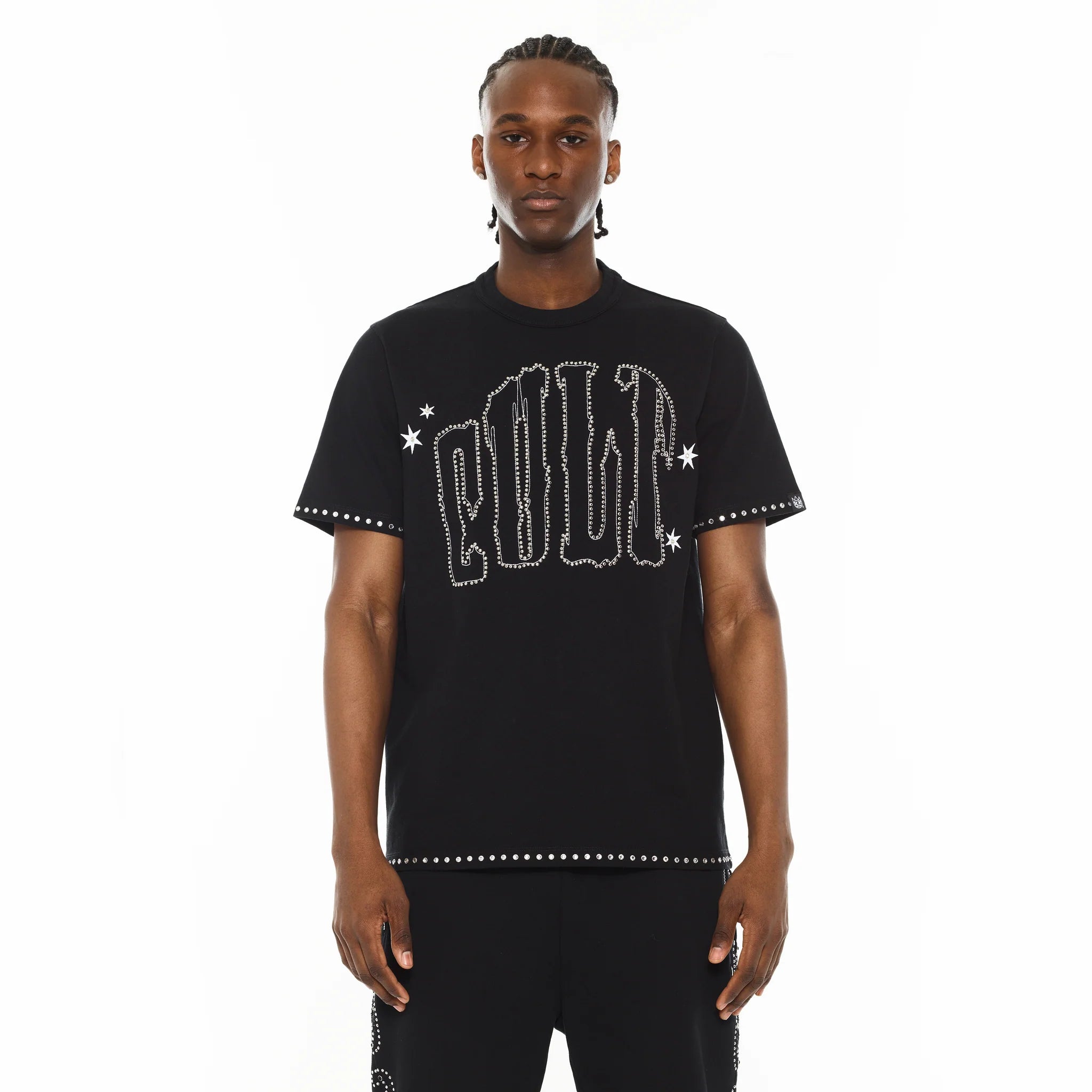 Cult x El Alfa Paisley Short Sleeve Crew Neck T-Shirt - Black