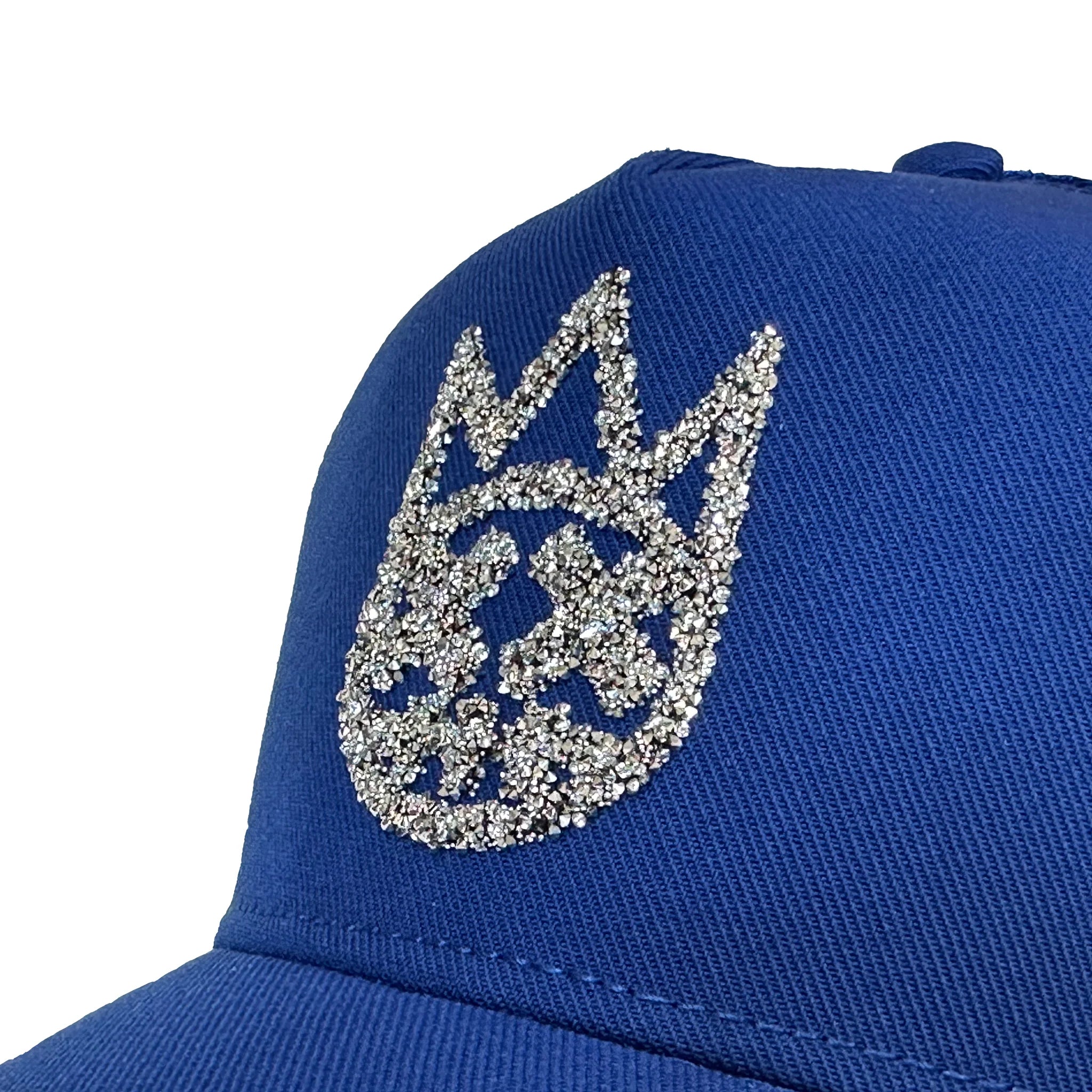 Clean Crystal Logo Mesh Back Trucker - Blue