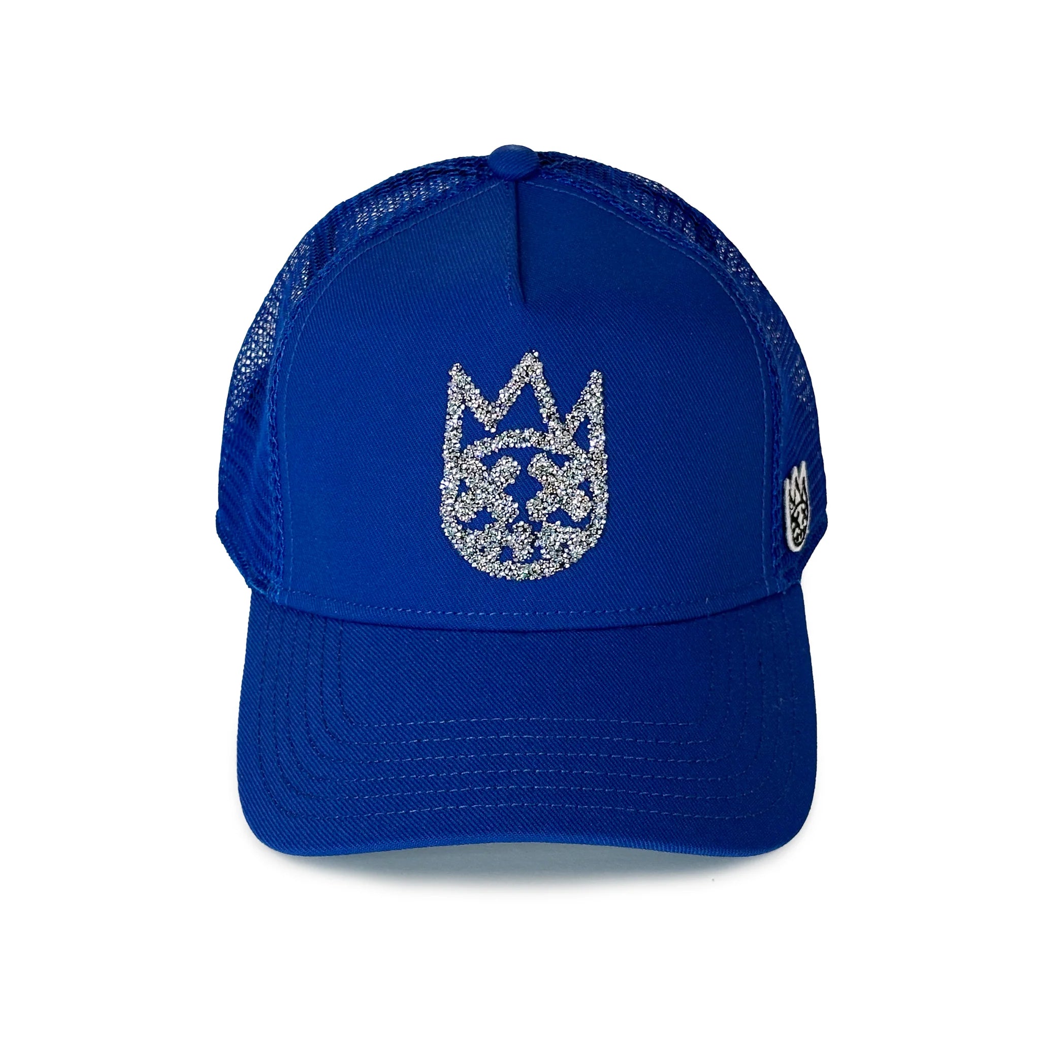 Clean Crystal Logo Mesh Back Trucker - Blue
