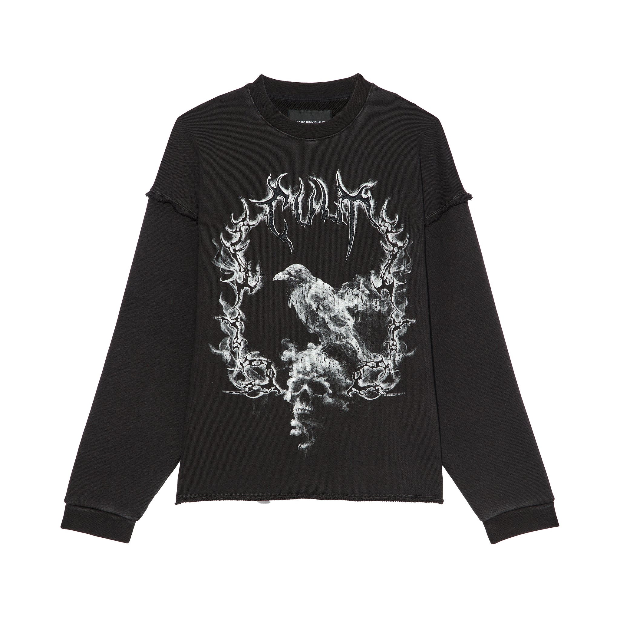 Novelty Fleece Crew Sweatshirt - Vintage Charcoal