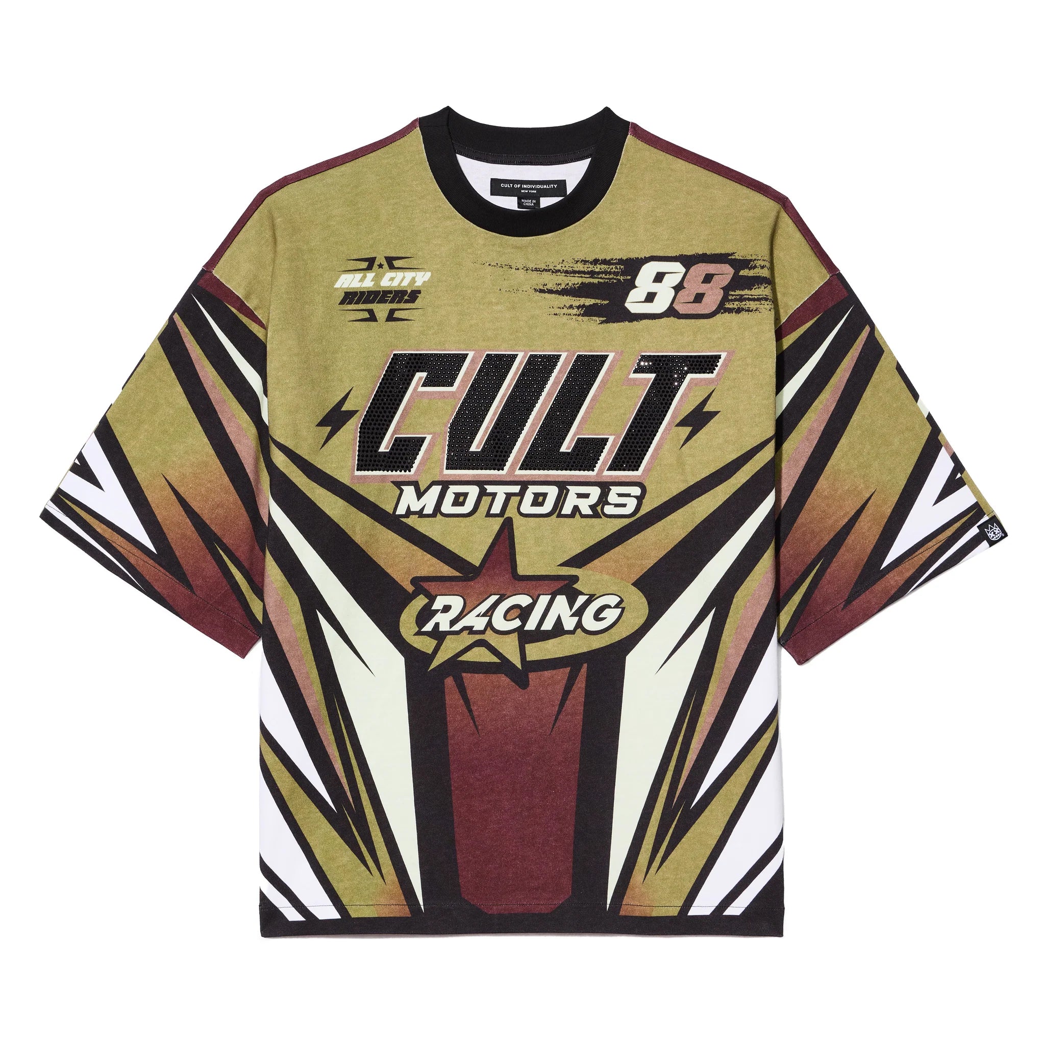 Racer Oversized T-Shirt - Green