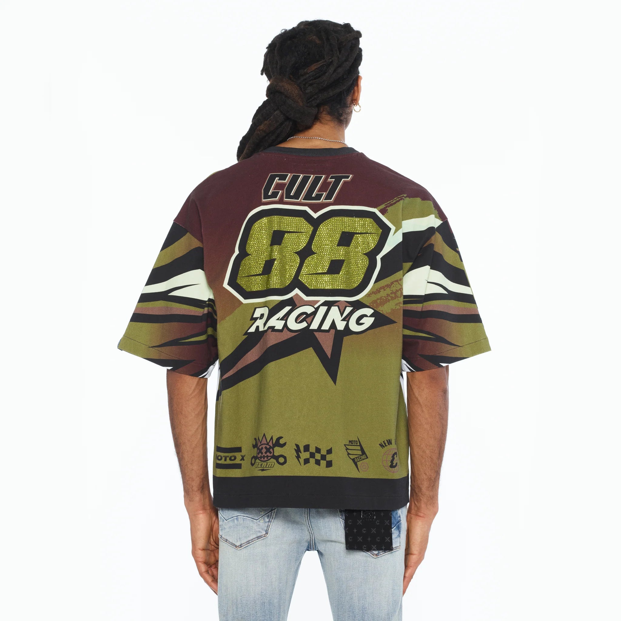 Racer Oversized T-Shirt - Green